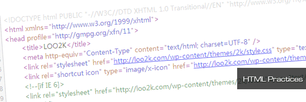 HTML Practices
